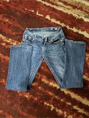 Miss Me Women's Medium Blue Denim Bootcut Jeans